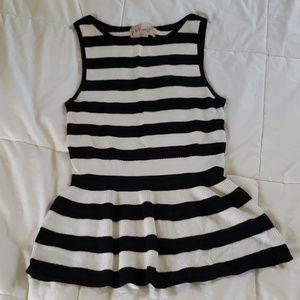 Philosophy striped sleeveless sweater sz L